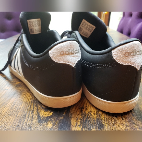 8 women's Adidas NEO matte, silver, black white fashion zumba dancing - Picture 4 of 11